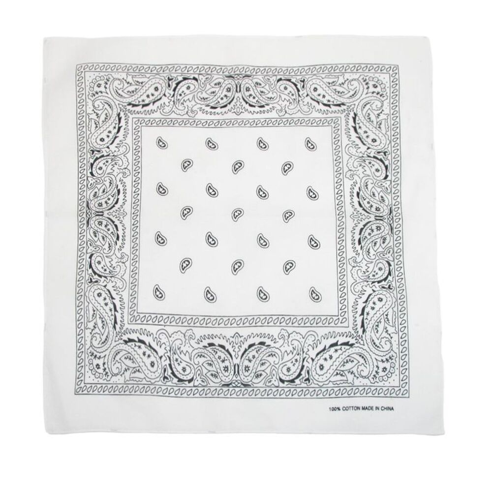 CTM Cotton Paisley All-Purpose Bandanas (Pack of 5 of Same Color)
